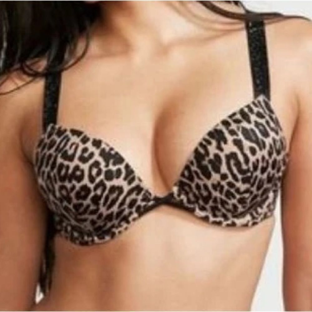 Victorias Secret Swim Shine Bling Strap Bombshell Add-2-Cups Push Up Bikini top - Picture 6 of 6